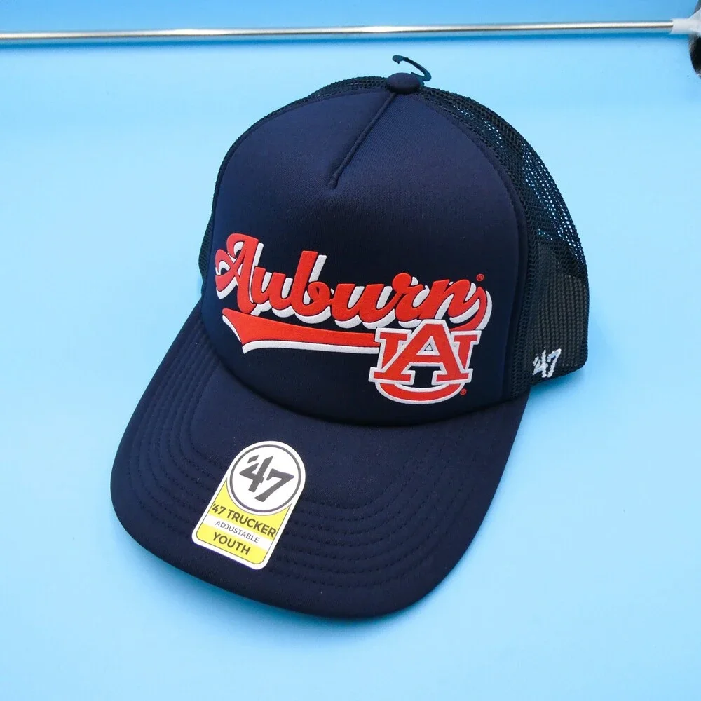 '47 Brand Auburn Tigers Youth Hat Boys Blue Snapback Trucker Mesh College New‎